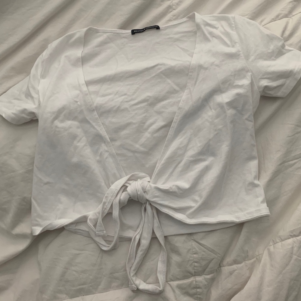 white tie shirt